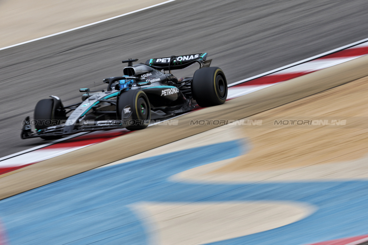 TEST BAHRAIN, George Russell (GBR) Mercedes AMG F1 W16.

27.02.2025. Formula 1 Testing, Sakhir, Bahrain, Day Two.

- www.xpbimages.com, EMail: requests@xpbimages.com © Copyright: Price / XPB Images