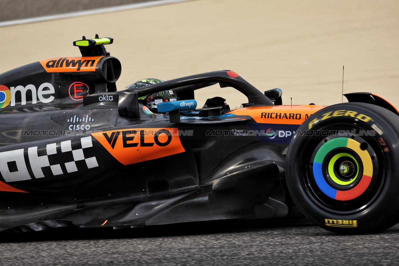 TEST BAHRAIN, Lando Norris (GBR) McLaren MCL39.

27.02.2025. Formula 1 Testing, Sakhir, Bahrain, Day Two.

- www.xpbimages.com, EMail: requests@xpbimages.com © Copyright: Bearne / XPB Images