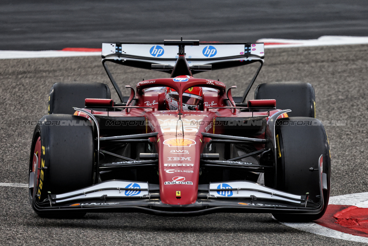 TEST BAHRAIN, Charles Leclerc (MON) Ferrari SF-25.

27.02.2025. Formula 1 Testing, Sakhir, Bahrain, Day Two.

- www.xpbimages.com, EMail: requests@xpbimages.com © Copyright: Bearne / XPB Images