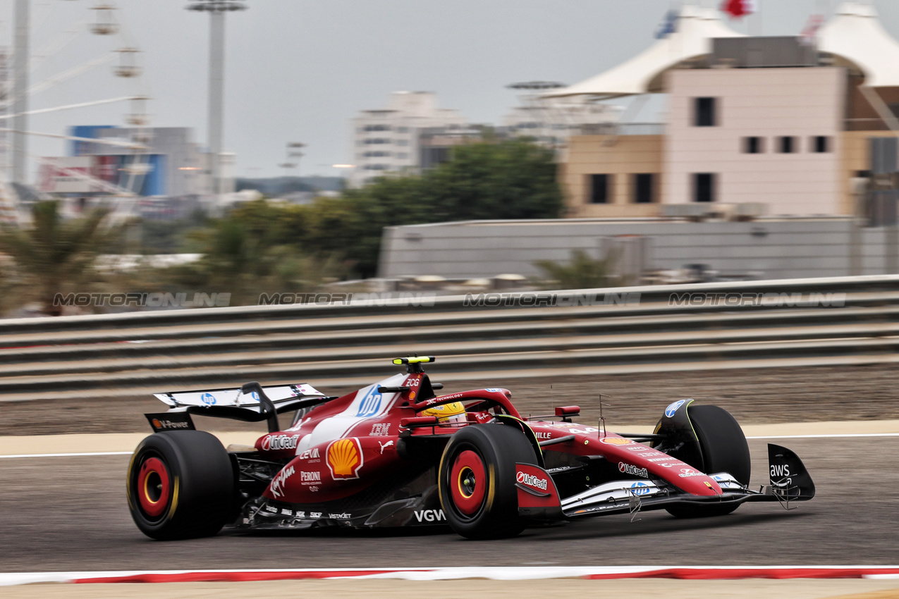 TEST BAHRAIN, Lewis Hamilton (GBR) Ferrari SF-25.

27.02.2025. Formula 1 Testing, Sakhir, Bahrain, Day Two.

- www.xpbimages.com, EMail: requests@xpbimages.com © Copyright: Bearne / XPB Images