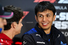 TEST BAHRAIN, Alexander Albon (THA) Atlassian Williams Racing in the FIA Press Conference.

27.02.2025. Formula 1 Testing, Sakhir, Bahrain, Day Two.

- www.xpbimages.com, EMail: requests@xpbimages.com © Copyright: Price / XPB Images