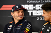 TEST BAHRAIN, (L to R): Max Verstappen (NLD) Red Bull Racing e Lando Norris (GBR) McLaren in the FIA Press Conference.

27.02.2025. Formula 1 Testing, Sakhir, Bahrain, Day Two.

- www.xpbimages.com, EMail: requests@xpbimages.com © Copyright: Price / XPB Images