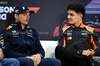 TEST BAHRAIN, (L to R): Max Verstappen (NLD) Red Bull Racing e Lando Norris (GBR) McLaren in the FIA Press Conference.

27.02.2025. Formula 1 Testing, Sakhir, Bahrain, Day Two.

- www.xpbimages.com, EMail: requests@xpbimages.com © Copyright: Price / XPB Images