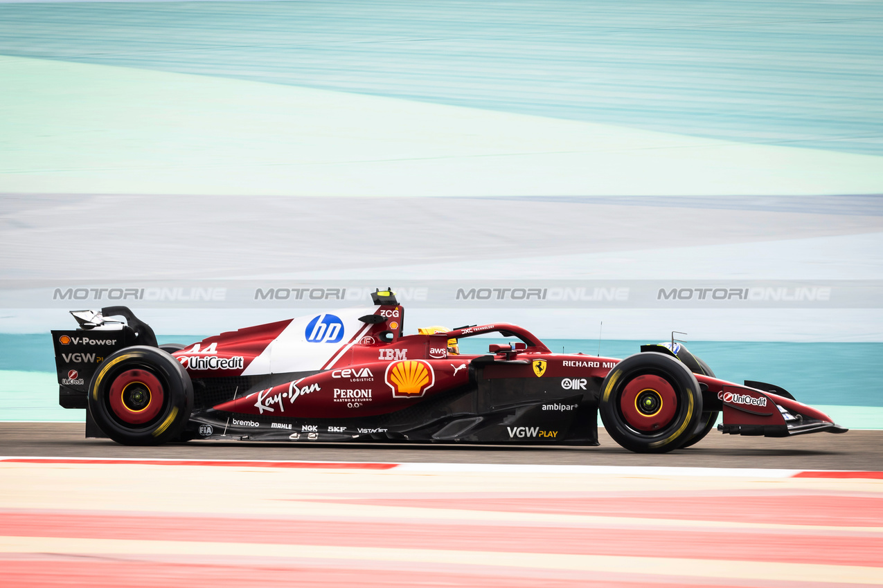 TEST BAHRAIN, Lewis Hamilton (GBR) Ferrari SF-25.

26.02.2025. Formula 1 Testing, Sakhir, Bahrain, Day One.

- www.xpbimages.com, EMail: requests@xpbimages.com © Copyright: Bearne / XPB Images