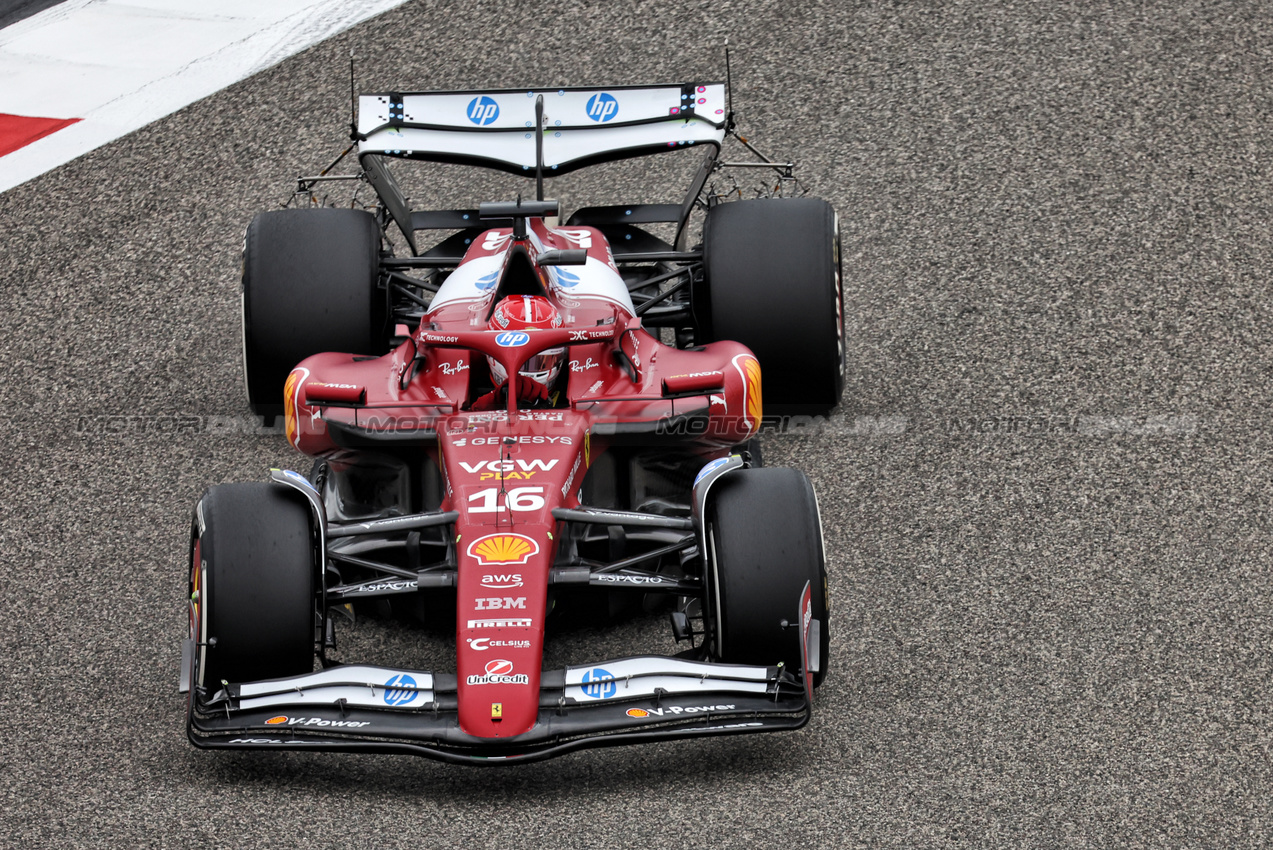 TEST BAHRAIN, Charles Leclerc (MON) Ferrari SF-25.

26.02.2025. Formula 1 Testing, Sakhir, Bahrain, Day One.

- www.xpbimages.com, EMail: requests@xpbimages.com © Copyright: Bearne / XPB Images
