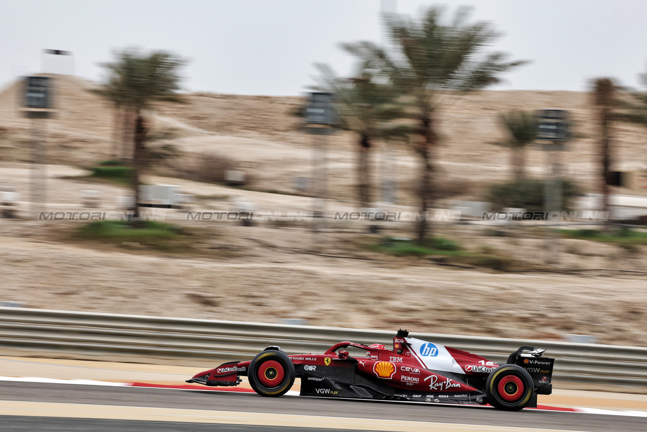 TEST BAHRAIN, Charles Leclerc (MON) Ferrari SF-25.

26.02.2025. Formula 1 Testing, Sakhir, Bahrain, Day One.

- www.xpbimages.com, EMail: requests@xpbimages.com © Copyright: Bearne / XPB Images