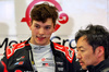 TEST BAHRAIN, (L to R): Oliver Bearman (GBR) Haas F1 Team with Ayao Komatsu (JPN) Haas F1 Team Principal.

26.02.2025. Formula 1 Testing, Sakhir, Bahrain, Day One.

- www.xpbimages.com, EMail: requests@xpbimages.com © Copyright: Charniaux / XPB Images