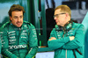 TEST BAHRAIN, (L to R): Fernando Alonso (ESP) Aston Martin F1 Team with Andy Cowell (GBR) Aston Martin F1 Team Group CEO e Team Principal.

26.02.2025. Formula 1 Testing, Sakhir, Bahrain, Day One.

- www.xpbimages.com, EMail: requests@xpbimages.com © Copyright: Batchelor / XPB Images