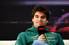 TEST BAHRAIN, Lance Stroll (CDN) Aston Martin F1 Team in the FIA Press Conference.

26.02.2025. Formula 1 Testing, Sakhir, Bahrain, Day One.

- www.xpbimages.com, EMail: requests@xpbimages.com © Copyright: Price / XPB Images