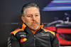 TEST BAHRAIN, Zak Brown (USA) McLaren Executive Director in the FIA Press Conference.

26.02.2025. Formula 1 Testing, Sakhir, Bahrain, Day One.

- www.xpbimages.com, EMail: requests@xpbimages.com © Copyright: Price / XPB Images
