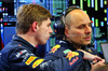 TEST BAHRAIN, (L to R): Max Verstappen (NLD) Red Bull Racing with Gianpiero Lambiase (ITA) Red Bull Racing Head of Racing.

26.02.2025. Formula 1 Testing, Sakhir, Bahrain, Day One.

- www.xpbimages.com, EMail: requests@xpbimages.com © Copyright: Batchelor / XPB Images