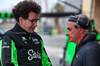 TEST BAHRAIN, (L to R): Mattia Binotto (ITA) Sauber Motorsport Chief Operating e Chief Technical Officer with Carlos Sainz (ESP).

26.02.2025. Formula 1 Testing, Sakhir, Bahrain, Day One.

- www.xpbimages.com, EMail: requests@xpbimages.com © Copyright: Batchelor / XPB Images