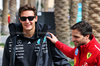 TEST BAHRAIN, (L to R): George Russell (GBR) Mercedes AMG F1 with Jerome d'Ambrosio (BEL) Ferrari Deputy Team Principal.

26.02.2025. Formula 1 Testing, Sakhir, Bahrain, Day One.

 - www.xpbimages.com, EMail: requests@xpbimages.com © Copyright: Coates / XPB Images