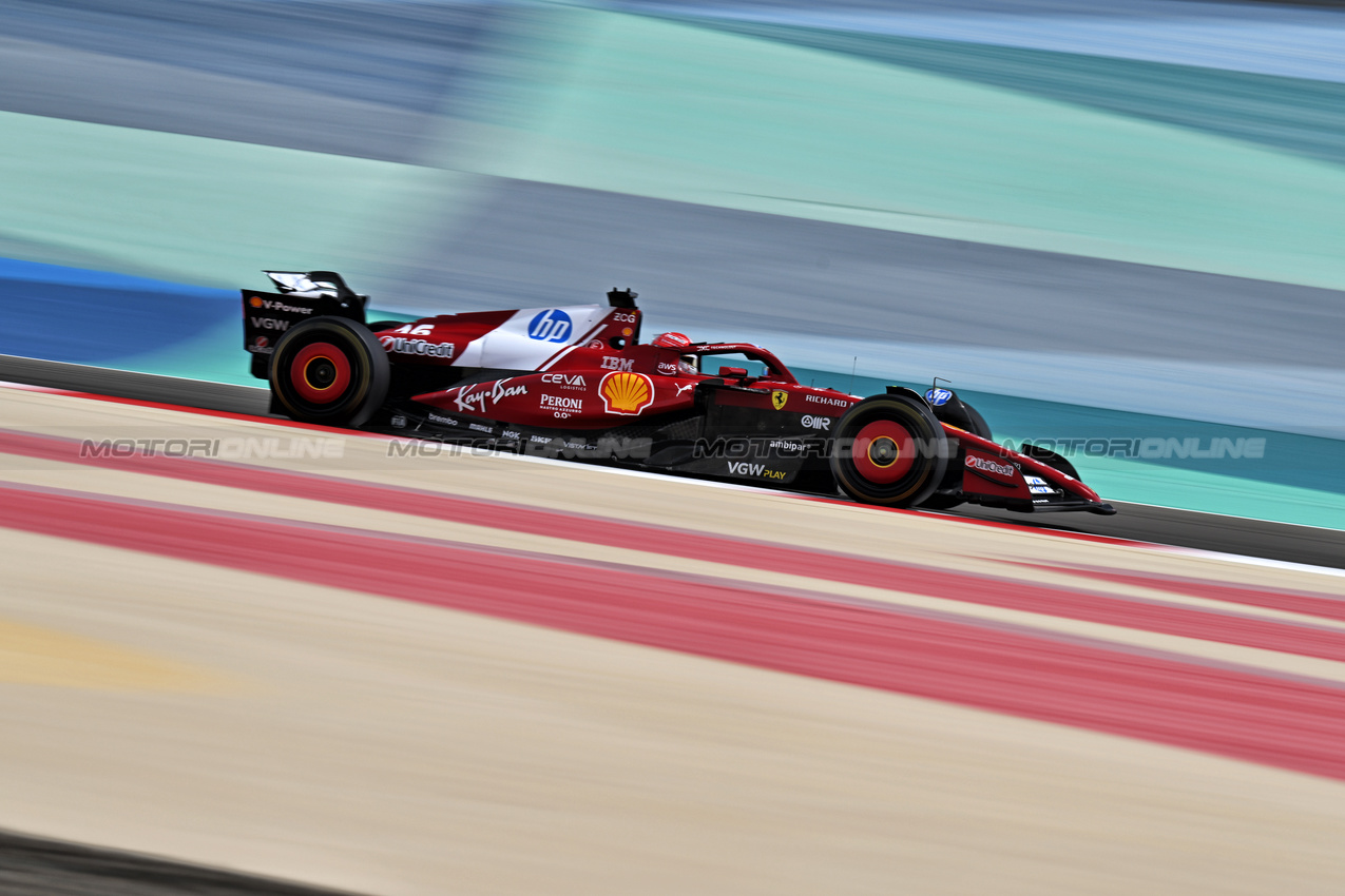 TEST BAHRAIN, Charles Leclerc (MON) Ferrari SF-25.

28.02.2025. Formula 1 Testing, Sakhir, Bahrain, Day Three.

- www.xpbimages.com, EMail: requests@xpbimages.com © Copyright: Price / XPB Images