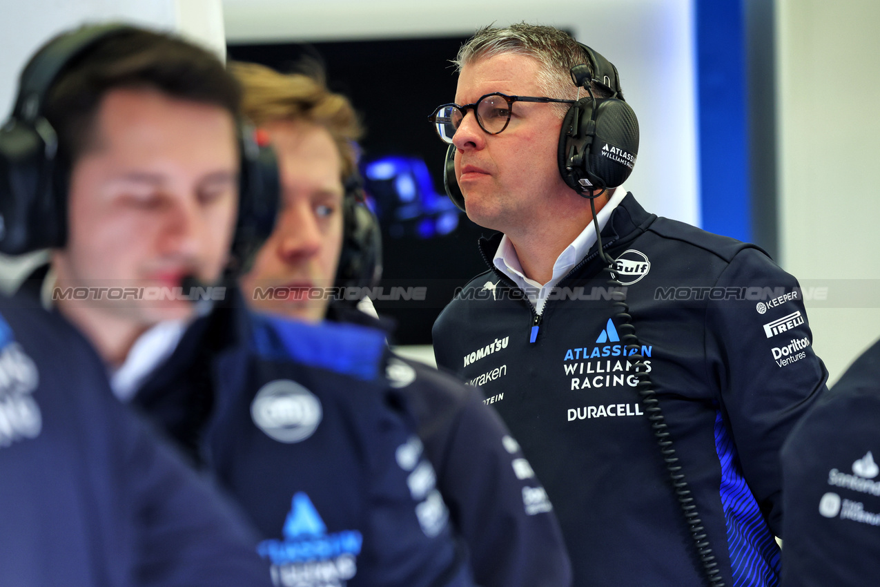 TEST BAHRAIN, Matthew Harman (GBR) Atlassian Williams Racing Design Director.

28.02.2025. Formula 1 Testing, Sakhir, Bahrain, Day Three.

- www.xpbimages.com, EMail: requests@xpbimages.com © Copyright: Bearne / XPB Images