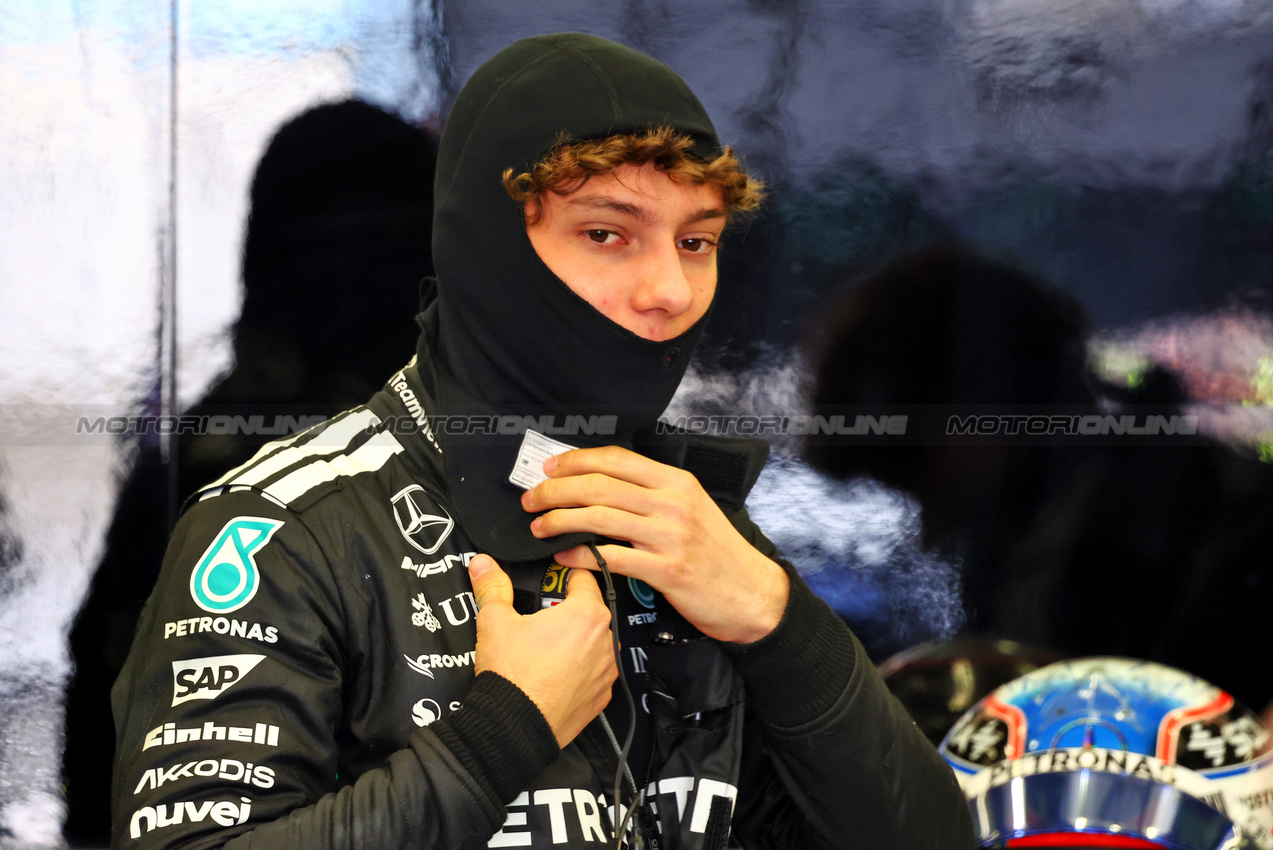 TEST BAHRAIN, Andrea Kimi Antonelli (ITA) Mercedes AMG F1.

28.02.2025. Formula 1 Testing, Sakhir, Bahrain, Day Three.

- www.xpbimages.com, EMail: requests@xpbimages.com © Copyright: Charniaux / XPB Images