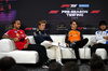 TEST BAHRAIN, (L to R): Lewis Hamilton (GBR) Ferrari; Liam Lawson (NZL) Red Bull Racing; Oscar Piastri (AUS) McLaren; e Yuki Tsunoda (JPN) Racing Bulls, in the FIA Press Conference.

28.02.2025. Formula 1 Testing, Sakhir, Bahrain, Day Three.

- www.xpbimages.com, EMail: requests@xpbimages.com © Copyright: Price / XPB Images