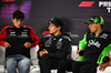 TEST BAHRAIN, (L to R): Oliver Bearman (GBR) Haas F1 Team with Andrea Kimi Antonelli (ITA) Mercedes AMG F1 e Gabriel Bortoleto (BRA) Sauber in the FIA Press Conference.

28.02.2025. Formula 1 Testing, Sakhir, Bahrain, Day Three.

- www.xpbimages.com, EMail: requests@xpbimages.com © Copyright: Price / XPB Images