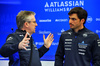 TEST BAHRAIN, (L to R): Pat Fry (GBR) Atlassian Williams Racing Chief Technical Officer with Carlos Sainz (ESP) Atlassian Williams Racing.

28.02.2025. Formula 1 Testing, Sakhir, Bahrain, Day Three.

- www.xpbimages.com, EMail: requests@xpbimages.com © Copyright: Batchelor / XPB Images