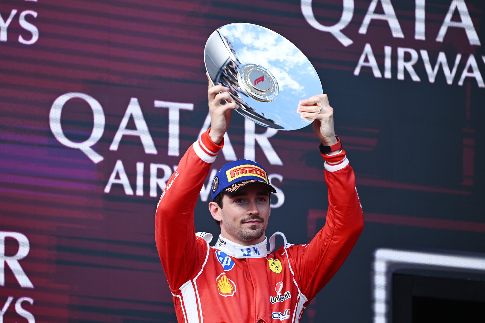 GP AUSTRALIA, Charles Leclerc (MON) Ferrari celebrates his third position on the podium.
08.03.2026. Formula 1 World Championship, Rd 1, Australian Grand Prix, Albert Park, Melbourne, Australia, Gara Day.
- www.xpbimages.com, EMail: requests@xpbimages.com © Copyright: Price / XPB Images