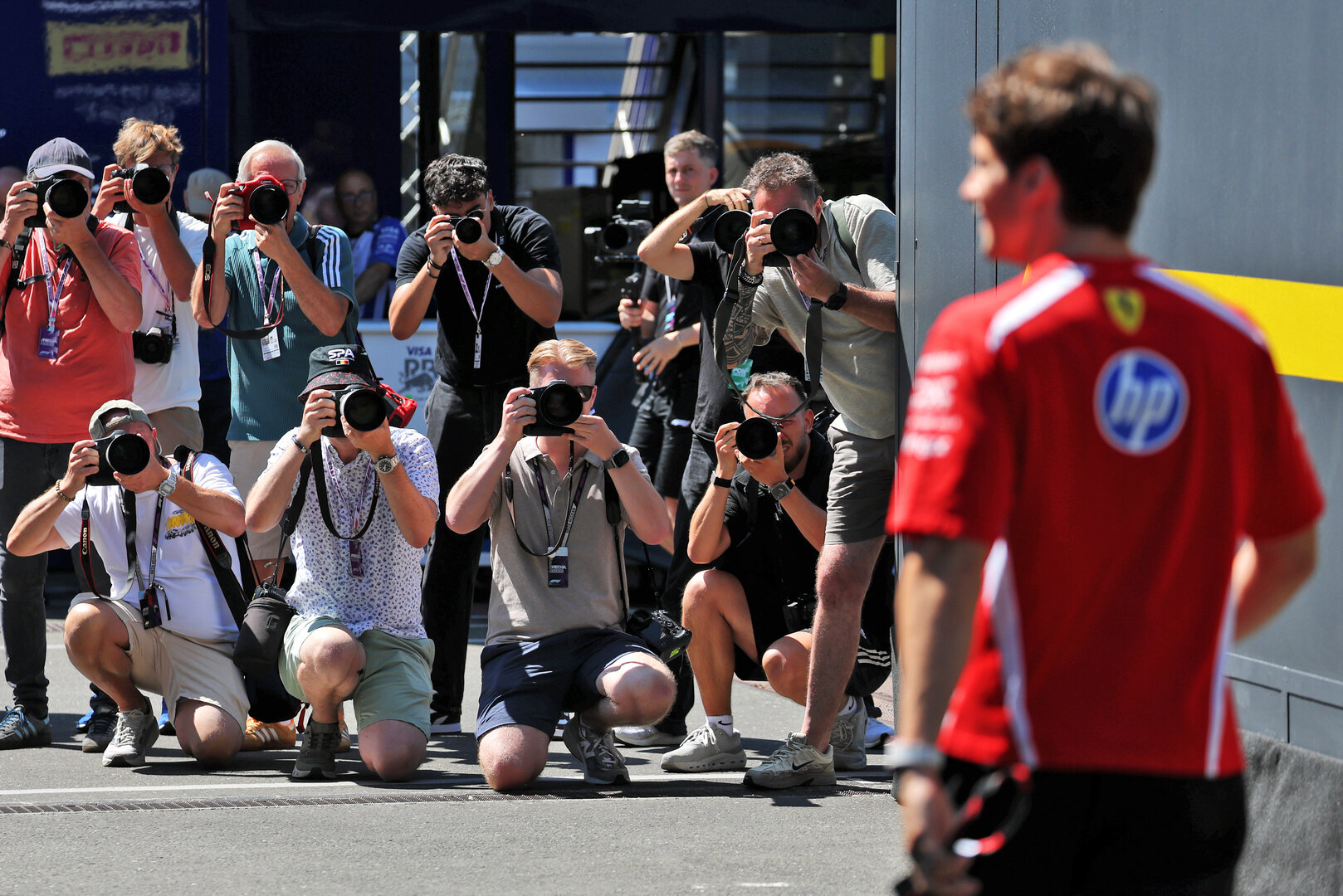 GP AUSTRIA, Charles Leclerc (MON) Ferrari with photographers.
25.06.2026. Formula 1 World Championship, Rd 8, Austrian Grand Prix, Spielberg, Austria, Preparation Day.
- www.xpbimages.com, EMail: requests@xpbimages.com © Copyright: Moy / XPB Images