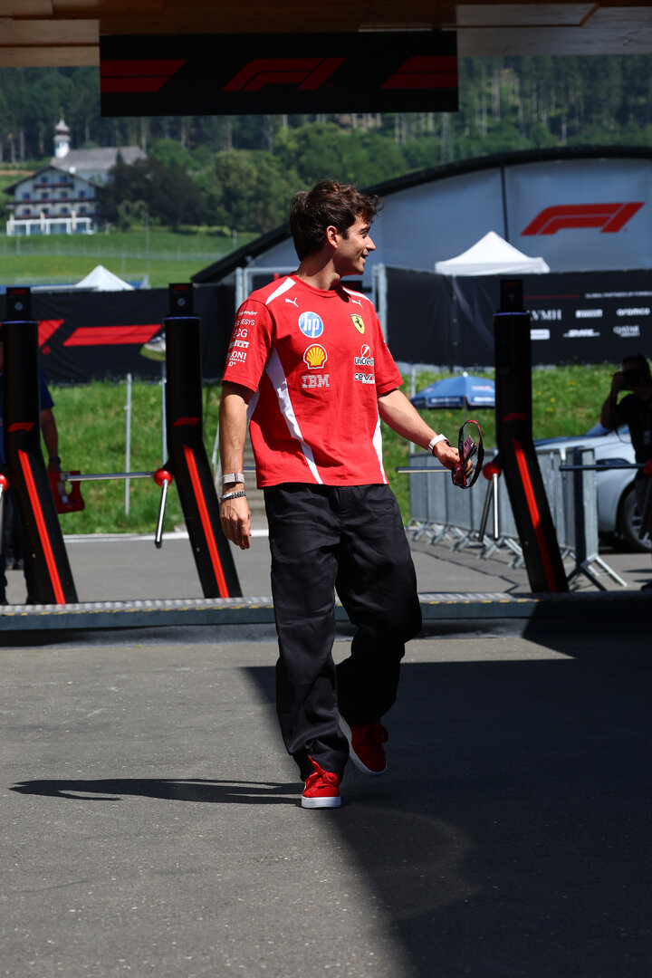 GP AUSTRIA, Charles Leclerc (MON) Ferrari.
25.06.2026. Formula 1 World Championship, Rd 8, Austrian Grand Prix, Spielberg, Austria, Preparation Day.
- www.xpbimages.com, EMail: requests@xpbimages.com © Copyright: Bearne / XPB Images
