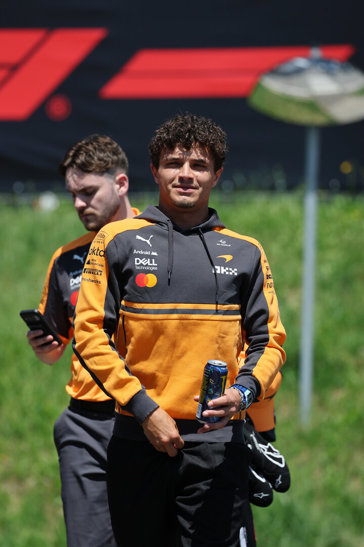 GP AUSTRIA, Lando Norris (GBR) McLaren F1 Team.
25.06.2026. Formula 1 World Championship, Rd 8, Austrian Grand Prix, Spielberg, Austria, Preparation Day.
- www.xpbimages.com, EMail: requests@xpbimages.com © Copyright: Moy / XPB Images
