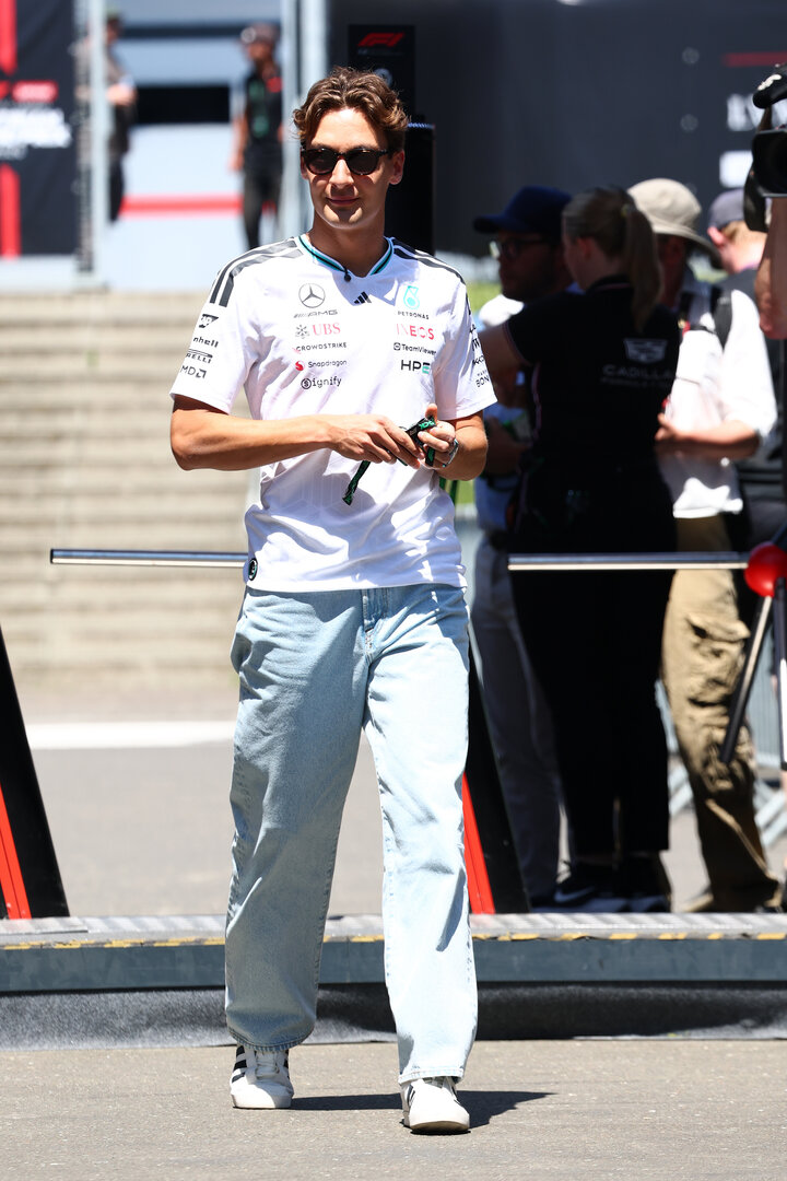 GP AUSTRIA, George Russell (GBR) Mercedes AMG Formula One Team.
25.06.2026. Formula 1 World Championship, Rd 8, Austrian Grand Prix, Spielberg, Austria, Preparation Day.
- www.xpbimages.com, EMail: requests@xpbimages.com © Copyright: Bearne / XPB Images