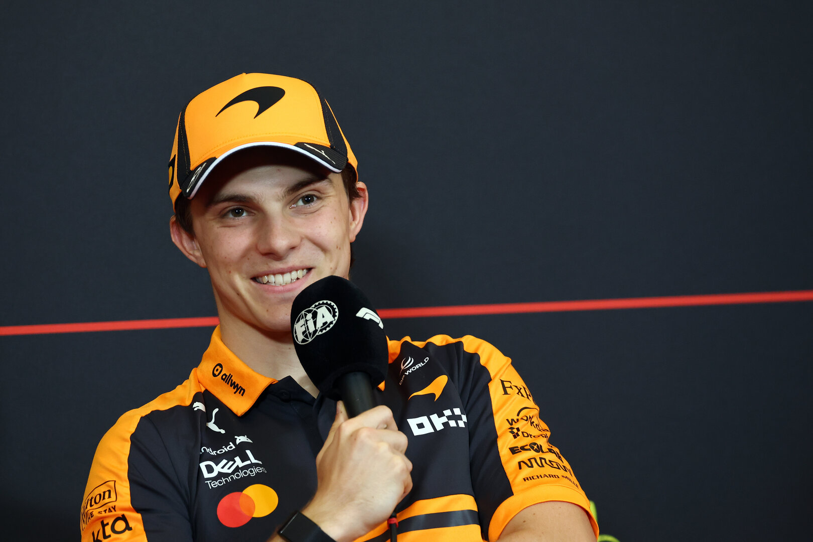 GP AUSTRIA, Oscar Piastri (AUS) McLaren F1 Team in the FIA Press Conference.
25.06.2026. Formula 1 World Championship, Rd 8, Austrian Grand Prix, Spielberg, Austria, Preparation Day.
- www.xpbimages.com, EMail: requests@xpbimages.com © Copyright: Bearne / XPB Images