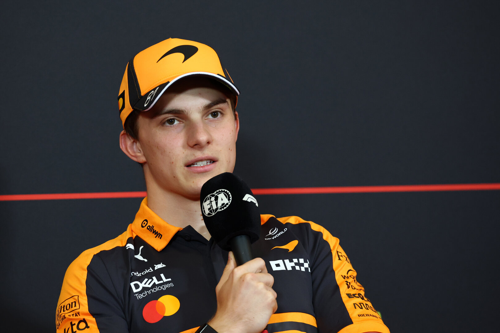 GP AUSTRIA, Oscar Piastri (AUS) McLaren F1 Team in the FIA Press Conference.
25.06.2026. Formula 1 World Championship, Rd 8, Austrian Grand Prix, Spielberg, Austria, Preparation Day.
- www.xpbimages.com, EMail: requests@xpbimages.com © Copyright: Bearne / XPB Images