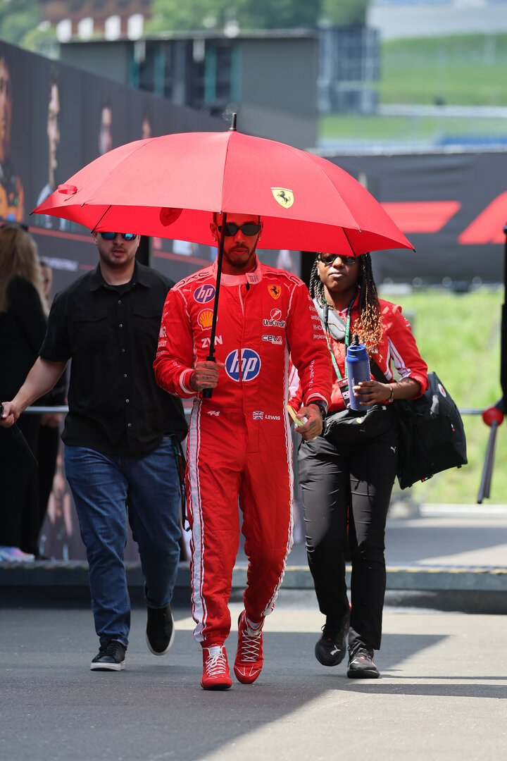GP AUSTRIA, Lewis Hamilton (GBR) Ferrari.
25.06.2026. Formula 1 World Championship, Rd 8, Austrian Grand Prix, Spielberg, Austria, Preparation Day.
- www.xpbimages.com, EMail: requests@xpbimages.com © Copyright: Moy / XPB Images