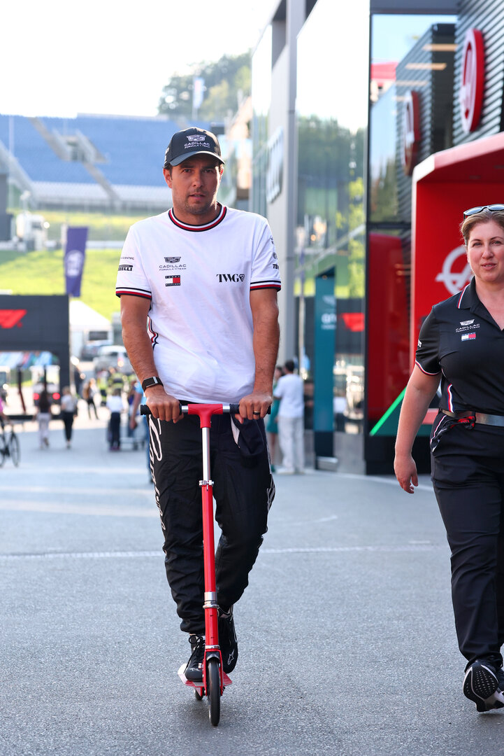 GP AUSTRIA, Sergio Perez (MEX) Cadillac Formula 1 Team.
25.06.2026. Formula 1 World Championship, Rd 8, Austrian Grand Prix, Spielberg, Austria, Preparation Day.
- www.xpbimages.com, EMail: requests@xpbimages.com © Copyright: Bearne / XPB Images