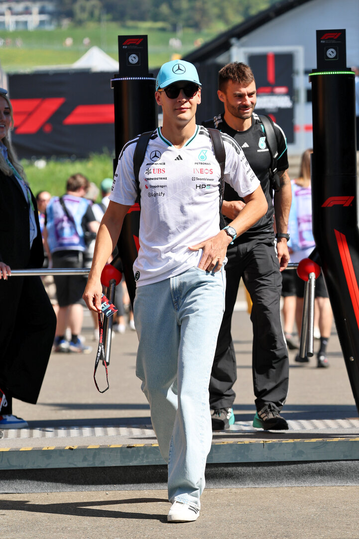 GP AUSTRIA, George Russell (GBR) Mercedes AMG Formula One Team.
26.06.2026. Formula 1 World Championship, Rd 8, Austrian Grand Prix, Spielberg, Austria, Practice Day.
- www.xpbimages.com, EMail: requests@xpbimages.com © Copyright: Batchelor / XPB Images