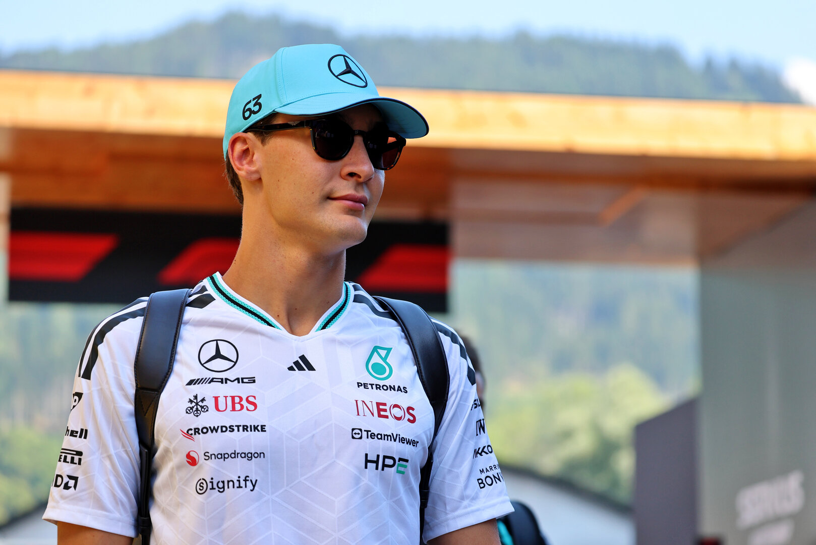GP AUSTRIA, George Russell (GBR) Mercedes AMG Formula One Team.
26.06.2026. Formula 1 World Championship, Rd 8, Austrian Grand Prix, Spielberg, Austria, Practice Day.
- www.xpbimages.com, EMail: requests@xpbimages.com © Copyright: Batchelor / XPB Images