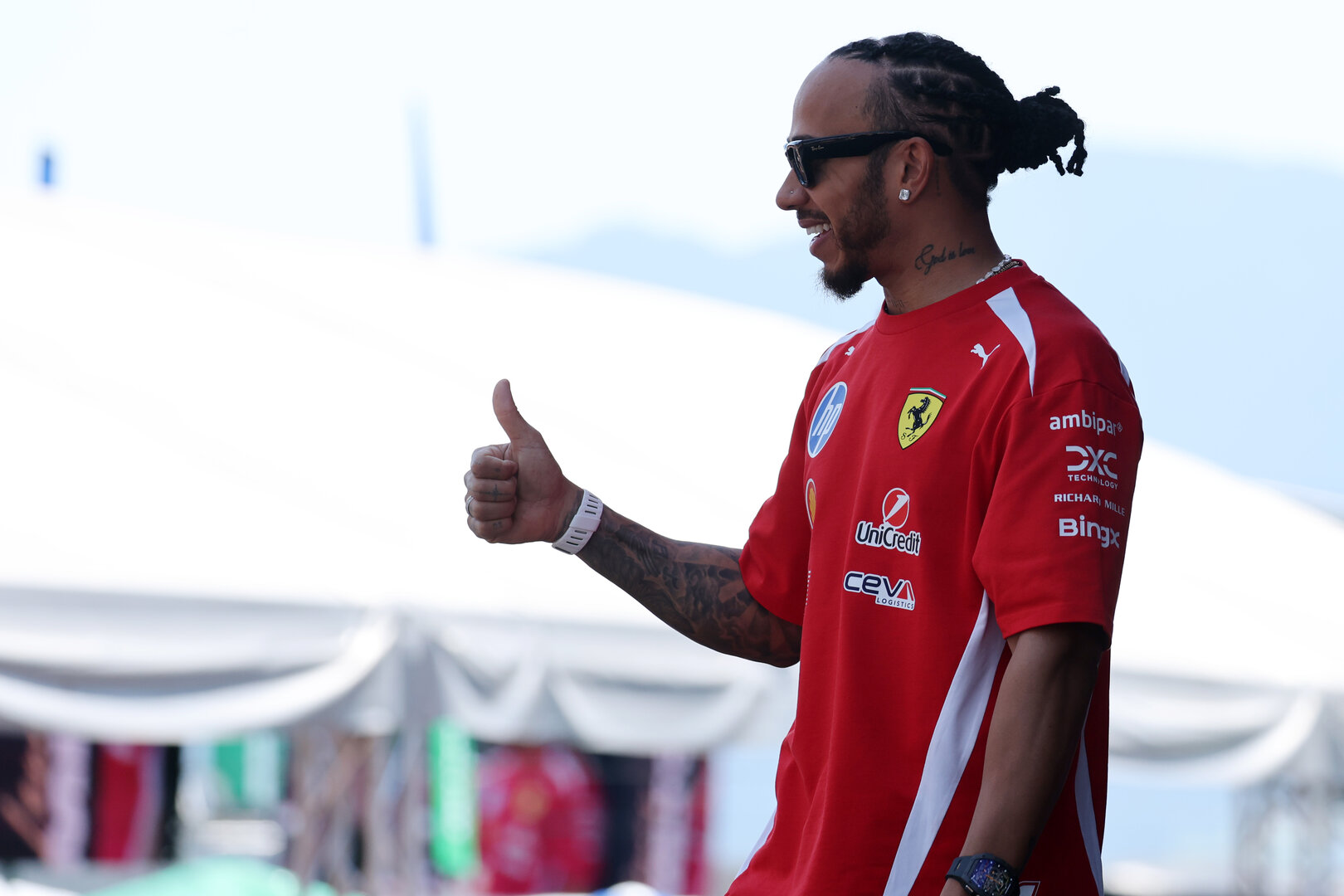 GP AUSTRIA, Lewis Hamilton (GBR) Ferrari on the FanZone Stage.
26.06.2026. Formula 1 World Championship, Rd 8, Austrian Grand Prix, Spielberg, Austria, Practice Day.
- www.xpbimages.com, EMail: requests@xpbimages.com © Copyright: Moy / XPB Images