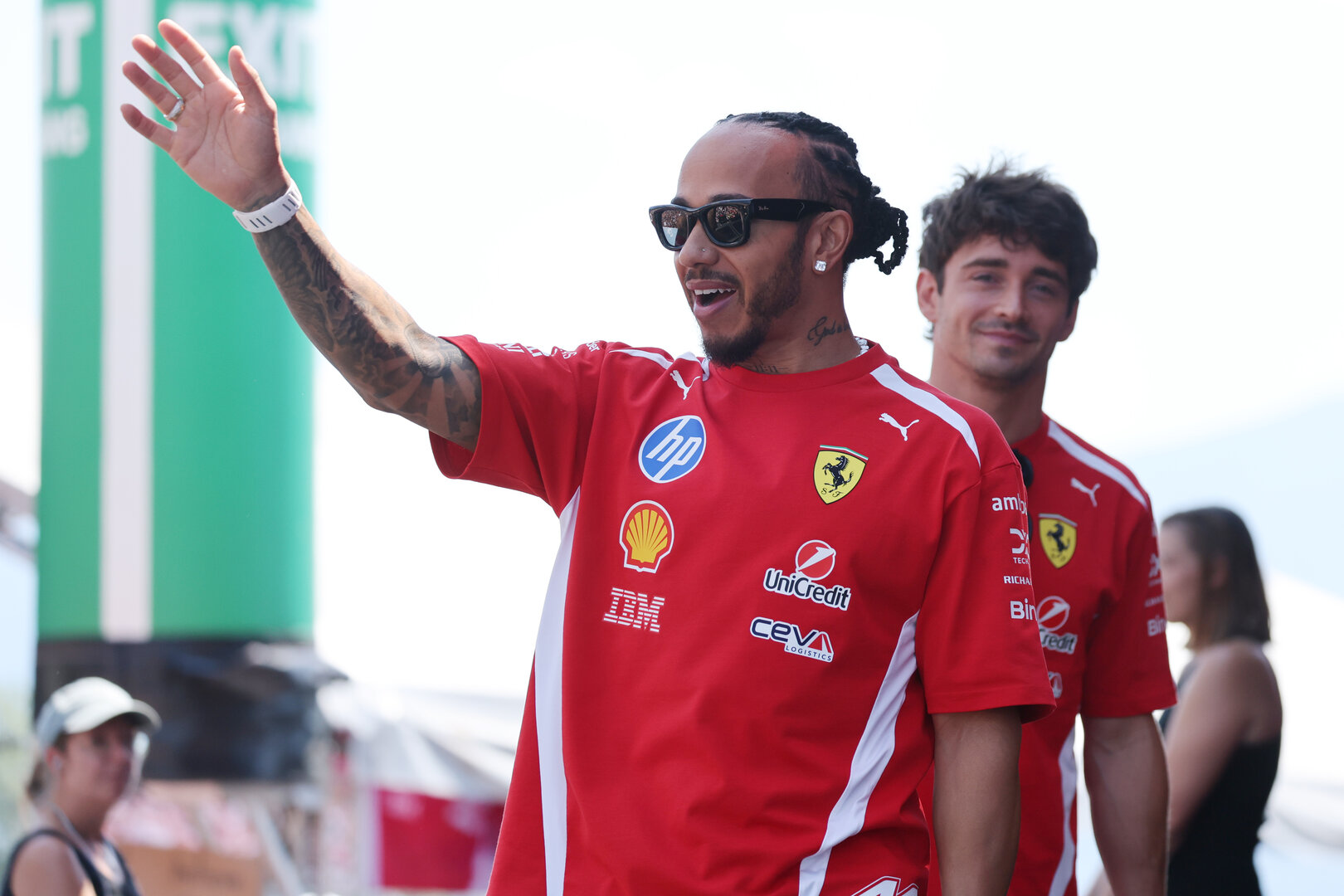 GP AUSTRIA, Lewis Hamilton (GBR) Ferrari on the FanZone Stage.
26.06.2026. Formula 1 World Championship, Rd 8, Austrian Grand Prix, Spielberg, Austria, Practice Day.
- www.xpbimages.com, EMail: requests@xpbimages.com © Copyright: Moy / XPB Images