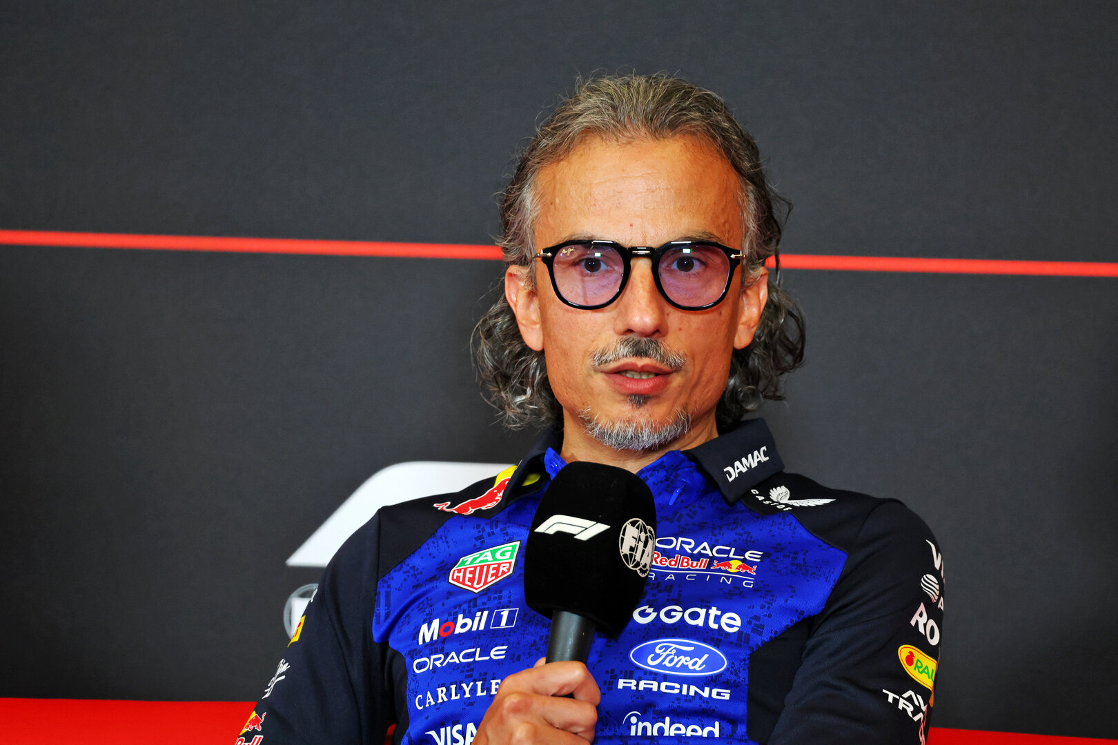 GP AUSTRIA, Laurent Mekies (FRA) Red Bull Racing Team Principal e CEO in the FIA Press Conference.
26.06.2026. Formula 1 World Championship, Rd 8, Austrian Grand Prix, Spielberg, Austria, Practice Day.
- www.xpbimages.com, EMail: requests@xpbimages.com © Copyright: Bearne / XPB Images