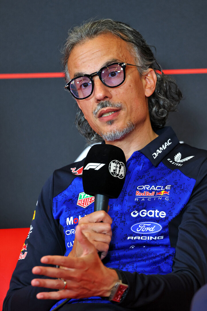 GP AUSTRIA, Laurent Mekies (FRA) Red Bull Racing Team Principal e CEO in the FIA Press Conference.
26.06.2026. Formula 1 World Championship, Rd 8, Austrian Grand Prix, Spielberg, Austria, Practice Day.
- www.xpbimages.com, EMail: requests@xpbimages.com © Copyright: Bearne / XPB Images