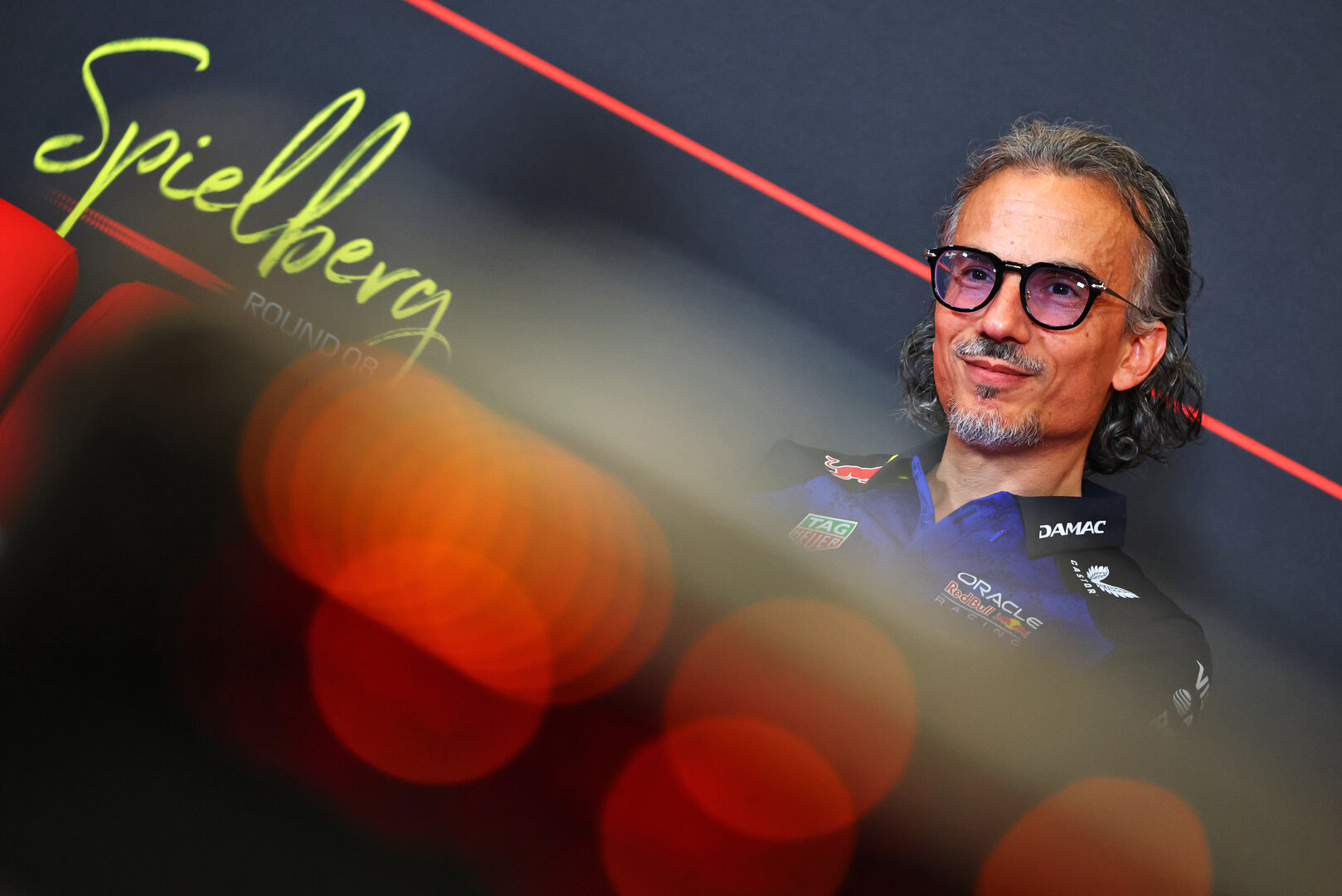 GP AUSTRIA, Laurent Mekies (FRA) Red Bull Racing Team Principal e CEO in the FIA Press Conference.
26.06.2026. Formula 1 World Championship, Rd 8, Austrian Grand Prix, Spielberg, Austria, Practice Day.
- www.xpbimages.com, EMail: requests@xpbimages.com © Copyright: Bearne / XPB Images