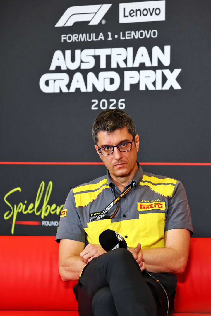 GP AUSTRIA, Dario Marrafuschi (ITA) Head of Pirelli Motorsport Business Unit in the FIA Press Conference.
26.06.2026. Formula 1 World Championship, Rd 8, Austrian Grand Prix, Spielberg, Austria, Practice Day.
- www.xpbimages.com, EMail: requests@xpbimages.com © Copyright: Bearne / XPB Images