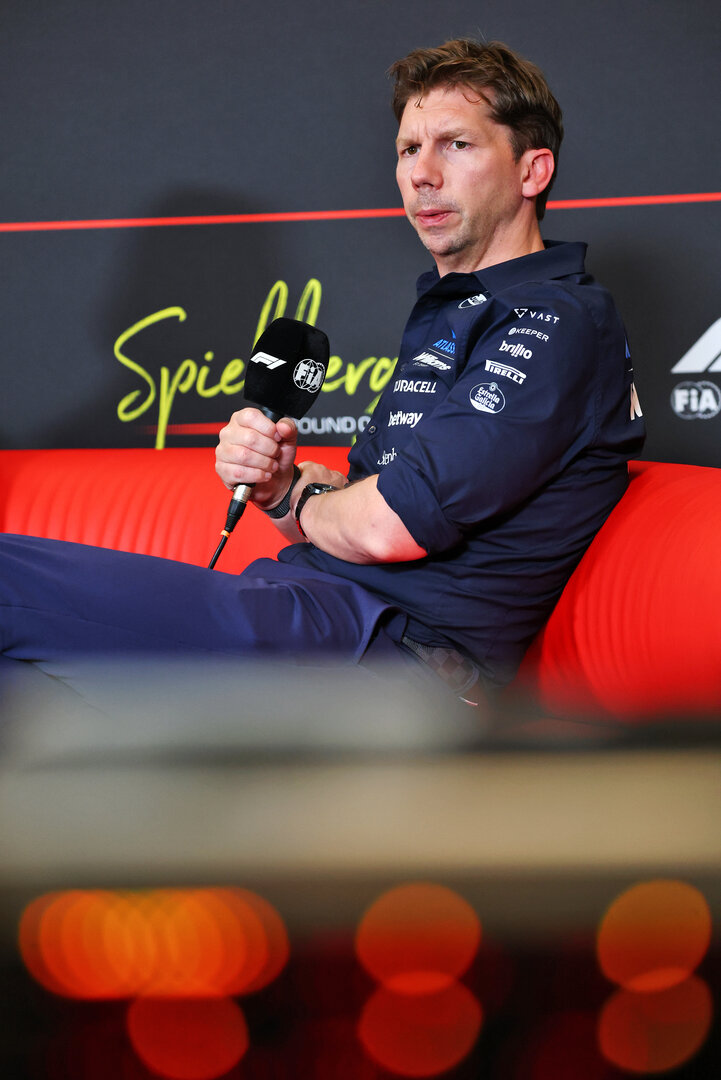 GP AUSTRIA, James Vowles (GBR) Williams F1 Team, Team Principal in the FIA Press Conference.
26.06.2026. Formula 1 World Championship, Rd 8, Austrian Grand Prix, Spielberg, Austria, Practice Day.
- www.xpbimages.com, EMail: requests@xpbimages.com © Copyright: Bearne / XPB Images