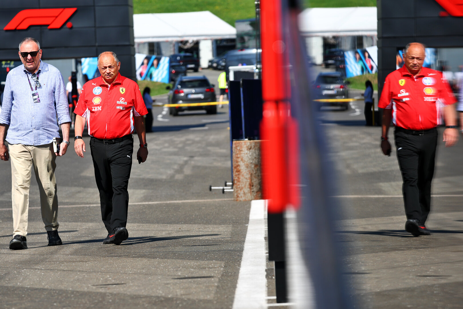 GP AUSTRIA, Frederic Vasseur (FRA) Ferrari Team Principal (Right).
27.06.2026. Formula 1 World Championship, Rd 8, Austrian Grand Prix, Spielberg, Austria, Qualifiche Day.
- www.xpbimages.com, EMail: requests@xpbimages.com © Copyright: Bearne / XPB Images