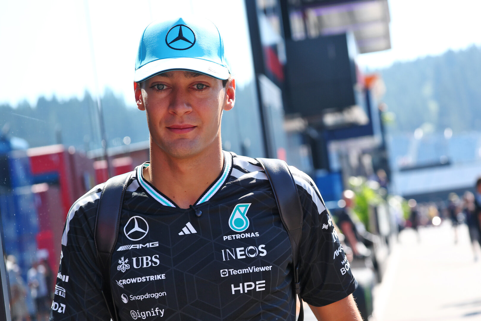 GP AUSTRIA, George Russell (GBR) Mercedes AMG Formula One Team.
27.06.2026. Formula 1 World Championship, Rd 8, Austrian Grand Prix, Spielberg, Austria, Qualifiche Day.
- www.xpbimages.com, EMail: requests@xpbimages.com © Copyright: Bearne / XPB Images