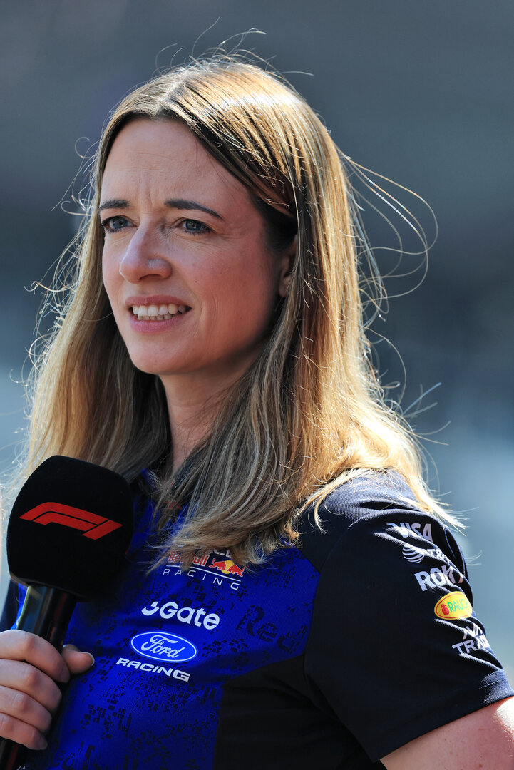 GP AUSTRIA, Hannah Schmitz (GBR) Red Bull Racing Senior Strategy Engineer on the FanZone Stage.
27.06.2026. Formula 1 World Championship, Rd 8, Austrian Grand Prix, Spielberg, Austria, Qualifiche Day.
- www.xpbimages.com, EMail: requests@xpbimages.com © Copyright: Moy / XPB Images