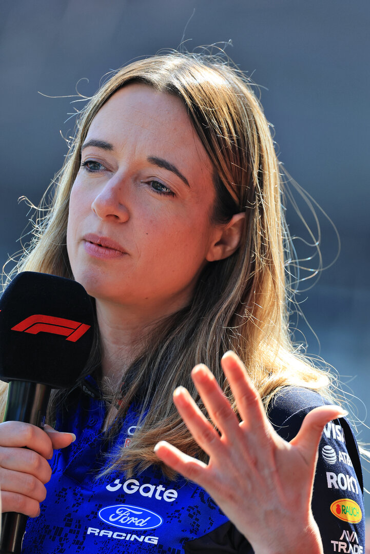 GP AUSTRIA, Hannah Schmitz (GBR) Red Bull Racing Senior Strategy Engineer on the FanZone Stage.
27.06.2026. Formula 1 World Championship, Rd 8, Austrian Grand Prix, Spielberg, Austria, Qualifiche Day.
- www.xpbimages.com, EMail: requests@xpbimages.com © Copyright: Moy / XPB Images