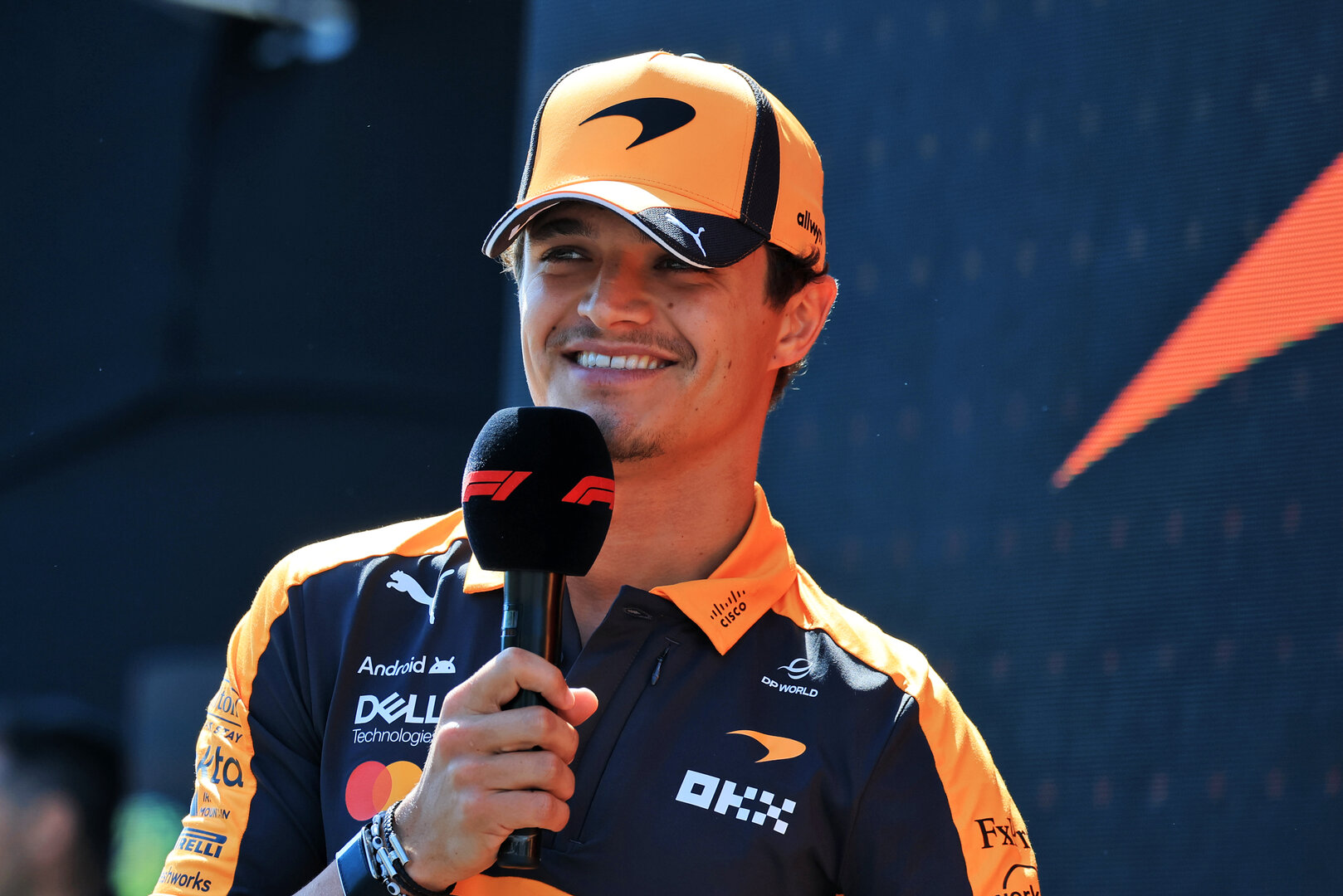 GP AUSTRIA, Lando Norris (GBR) McLaren F1 Team on the FanZone Stage.
27.06.2026. Formula 1 World Championship, Rd 8, Austrian Grand Prix, Spielberg, Austria, Qualifiche Day.
- www.xpbimages.com, EMail: requests@xpbimages.com © Copyright: Moy / XPB Images