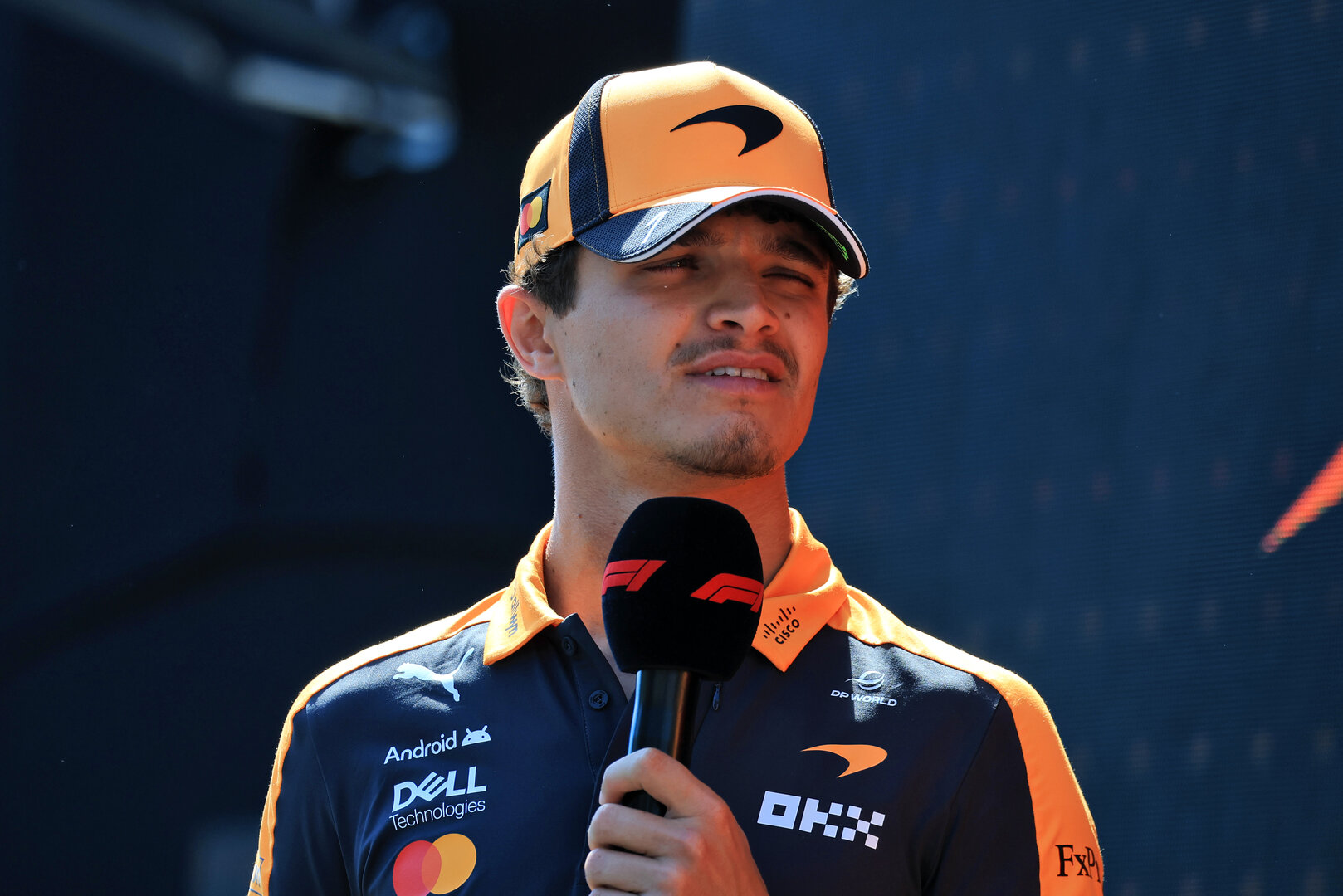 GP AUSTRIA, Lando Norris (GBR) McLaren F1 Team on the FanZone Stage.
27.06.2026. Formula 1 World Championship, Rd 8, Austrian Grand Prix, Spielberg, Austria, Qualifiche Day.
- www.xpbimages.com, EMail: requests@xpbimages.com © Copyright: Moy / XPB Images
