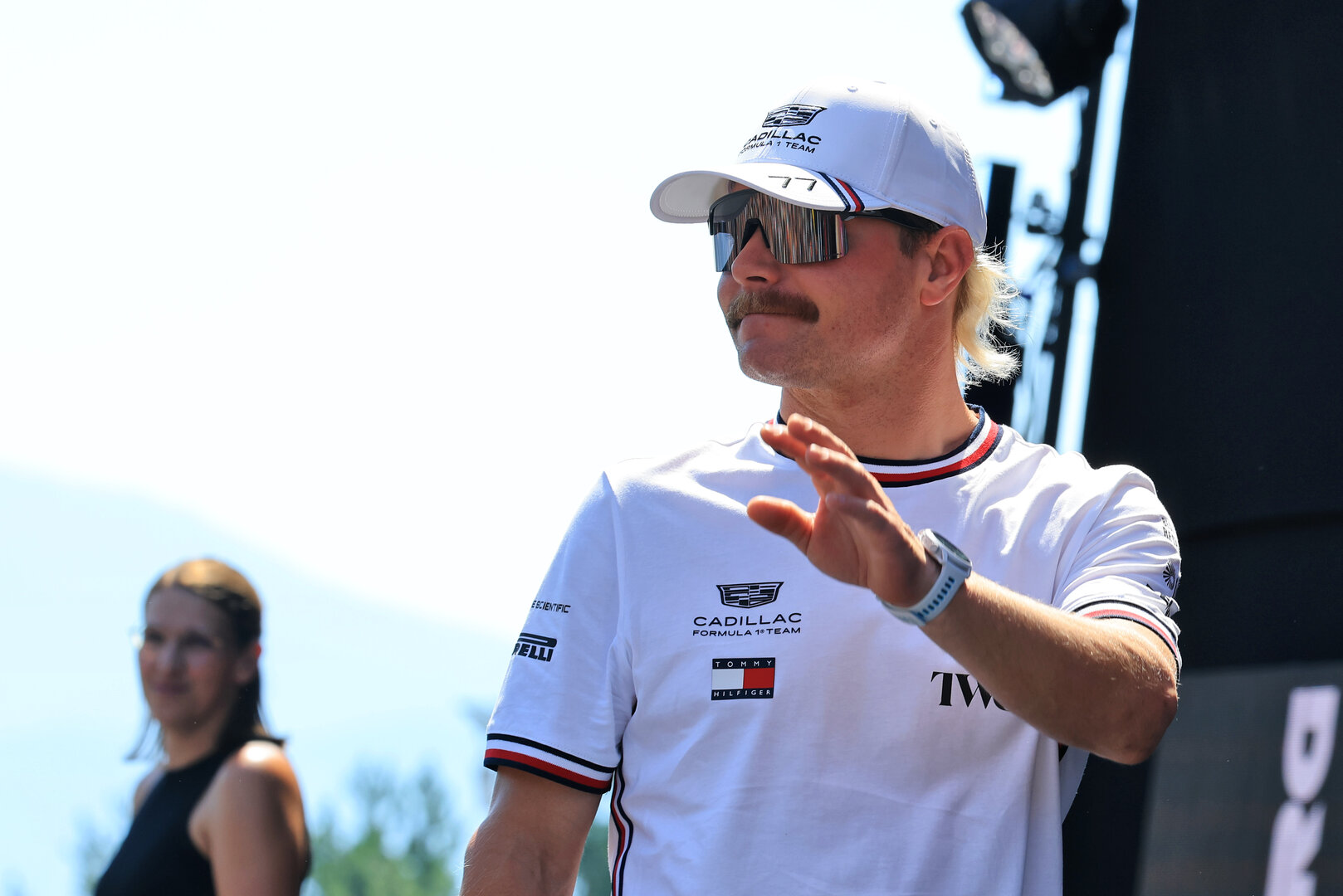 GP AUSTRIA, Valtteri Bottas (FIN) Cadillac Formula 1 Team on the FanZone Stage.
27.06.2026. Formula 1 World Championship, Rd 8, Austrian Grand Prix, Spielberg, Austria, Qualifiche Day.
- www.xpbimages.com, EMail: requests@xpbimages.com © Copyright: Moy / XPB Images