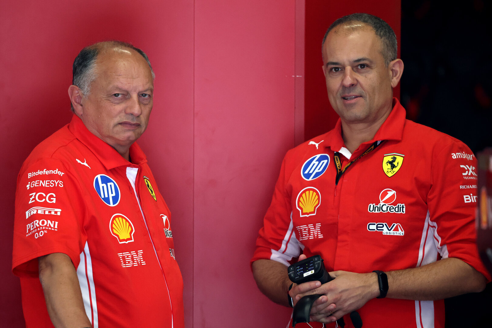 GP AUSTRIA, (L to R): Frederic Vasseur (FRA) Ferrari Team Principal with Diego Ioverno (ITA) Ferrari Sporting Director.
27.06.2026. Formula 1 World Championship, Rd 8, Austrian Grand Prix, Spielberg, Austria, Qualifiche Day.
- www.xpbimages.com, EMail: requests@xpbimages.com © Copyright: Batchelor / XPB Images