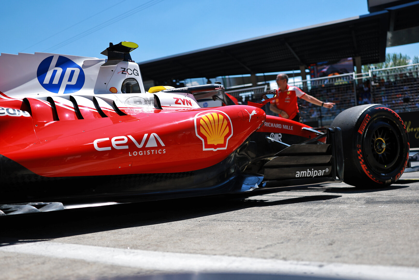 GP AUSTRIA, Lewis Hamilton (GBR) Ferrari SF-26 leaves the pits.
27.06.2026. Formula 1 World Championship, Rd 8, Austrian Grand Prix, Spielberg, Austria, Qualifiche Day.
- www.xpbimages.com, EMail: requests@xpbimages.com © Copyright: Charniaux / XPB Images